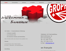 Tablet Screenshot of gropp.ch